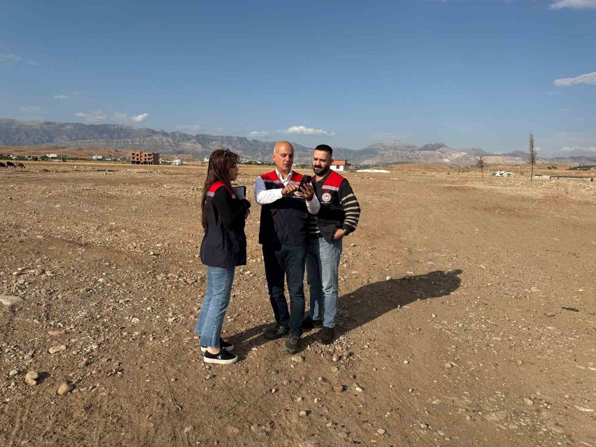 Şırnak İl Tarım ve Orman Müdürlüğü Cizre, Silopi ve İdil'de arazileri denetledi