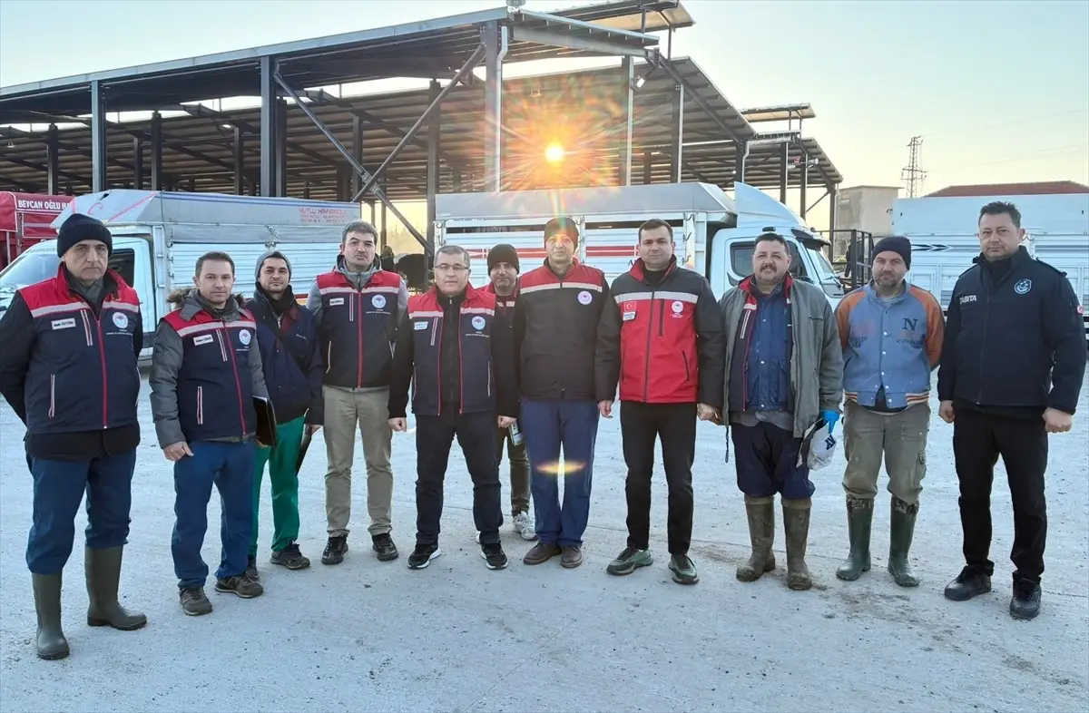 Havsa Canlı Hayvan Pazarı denetlendi