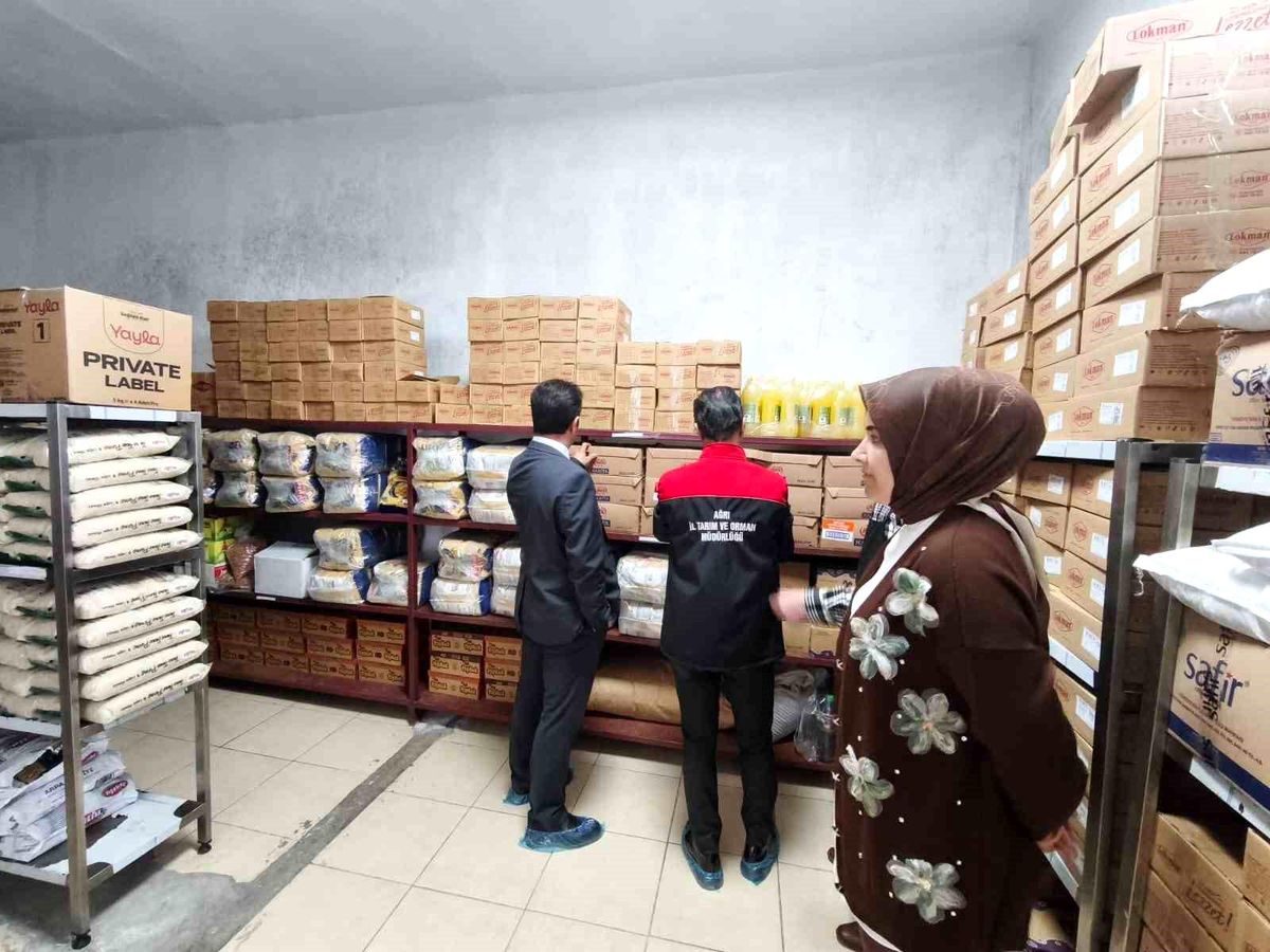 Ağrı'da öğrenci yurtlarına gıda güvenliği denetimi