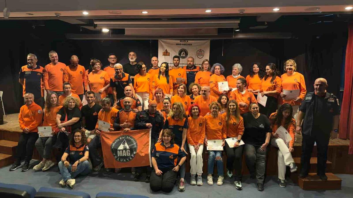 Datça'da 8. Dönem Mahalle Afet Gönüllüleri Yemin Töreni düzenlendi