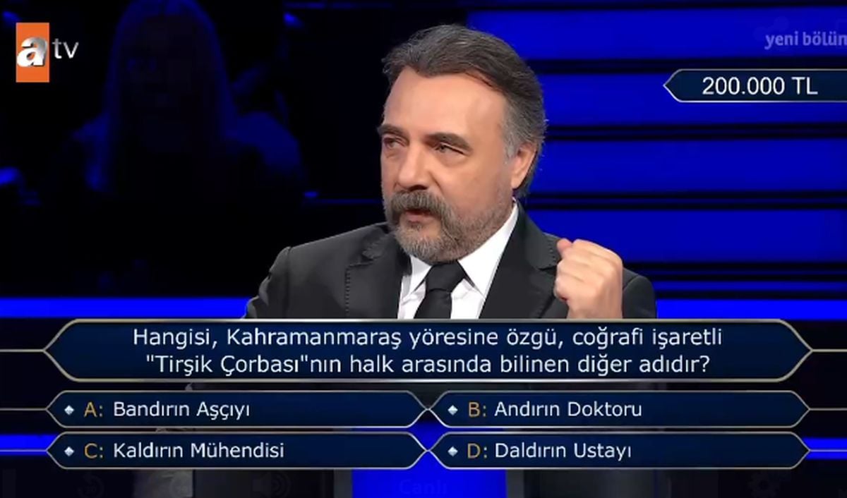 Hangisi, Kahramanmaraş yöresine özgü, coğrafi işaretli "Tirşik Çorbası"nın halk arasında bilinen diğer adıdır?