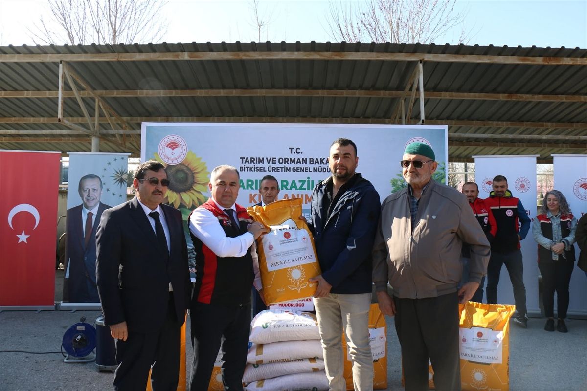 Leblebisiyle ünlü Çorum'da üreticilere nohut tohumu dağıtıldı
