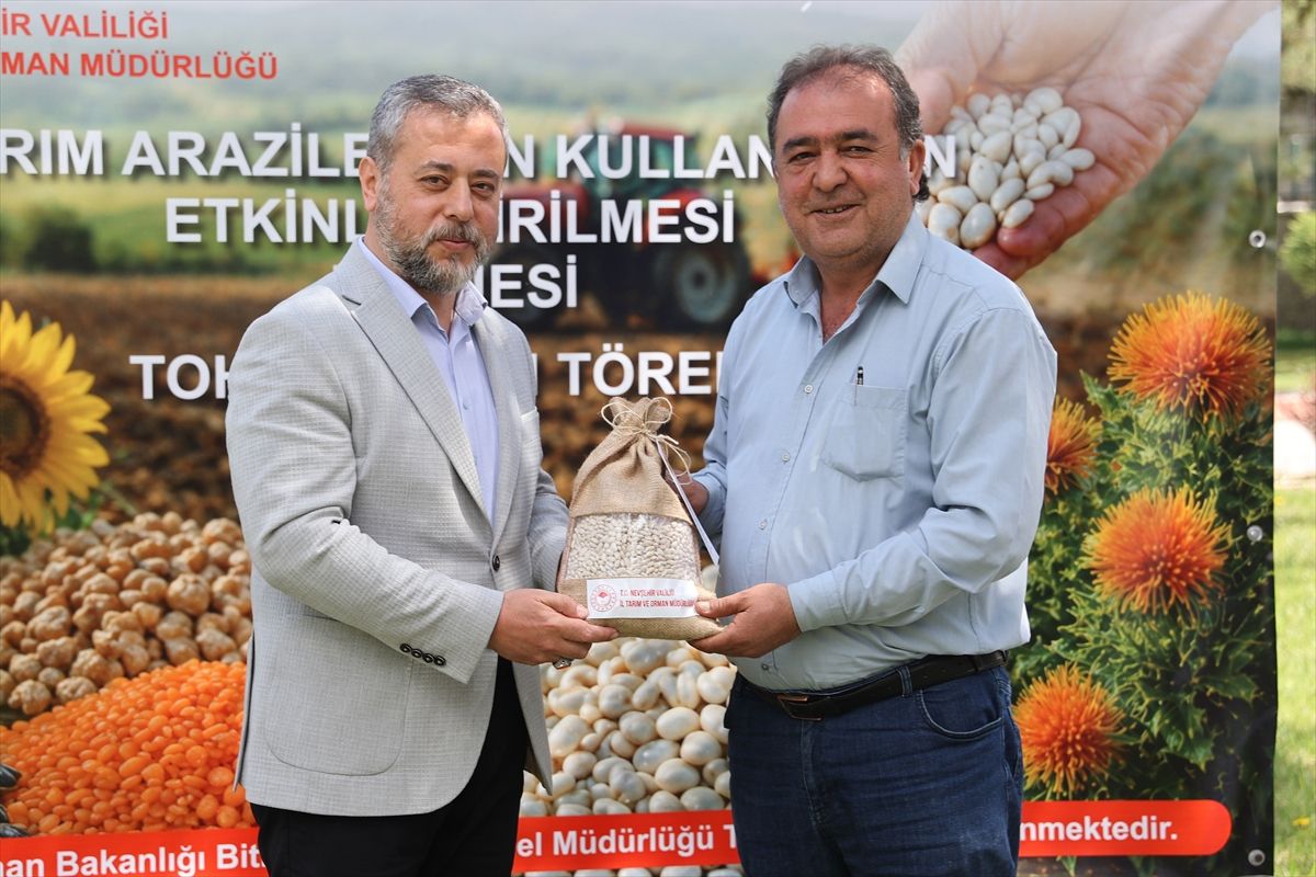 Nevşehir'de çiftçilere 22,2 ton kuru fasulye tohumu dağıtıldı