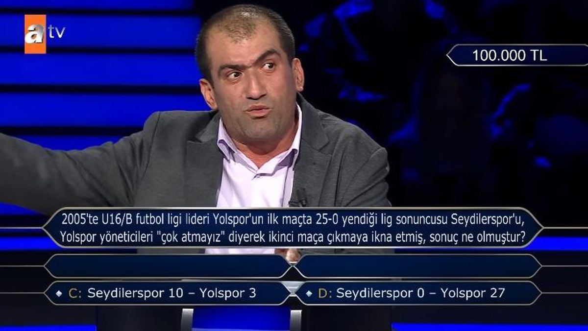 2005'te U16/B futbol ligi lideri Yolspor'un ilk maçta 25-0 yendiği lig sonuncusu Seydilerspor'u, Yolspor yöneticileri "çok atmayız" diyerek ikinci maç