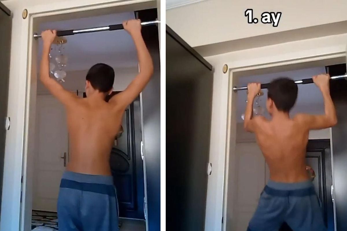 4 yıl boyunca barfiks çekti, adeta bambaşka biri oldu