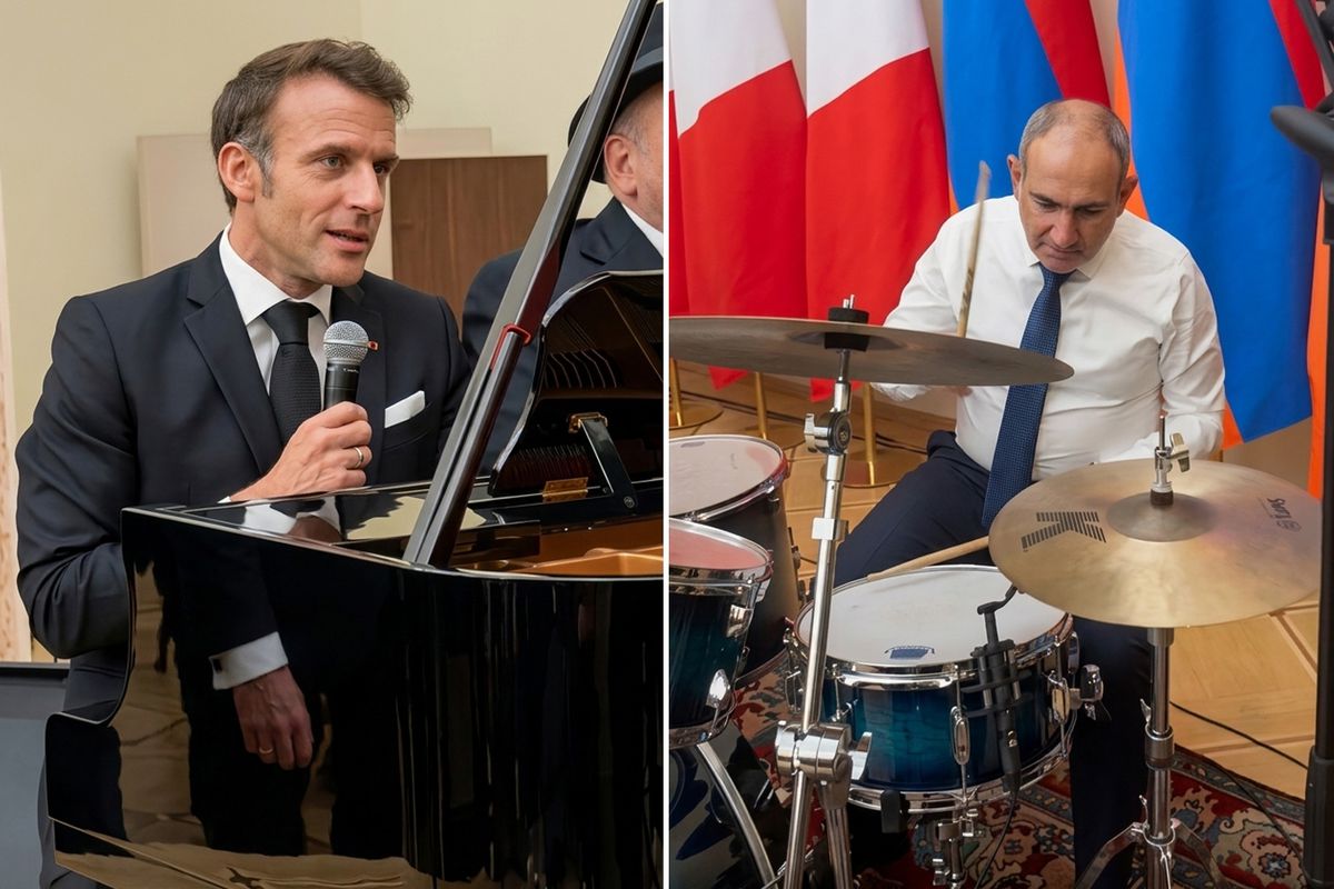 AB Zirvesi'ne damga vuran an: Paşinyan çaldı, Macron söyledi