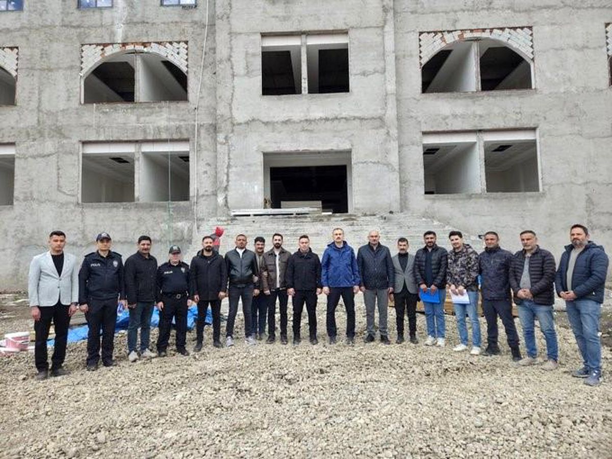 Ağrı'da yeni emniyet binasında çalışmalar hızlandırılıyor