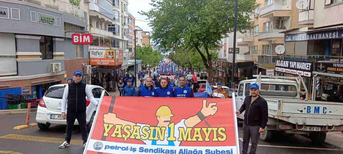 Aliağa'da 1 Mayıs kutlandı