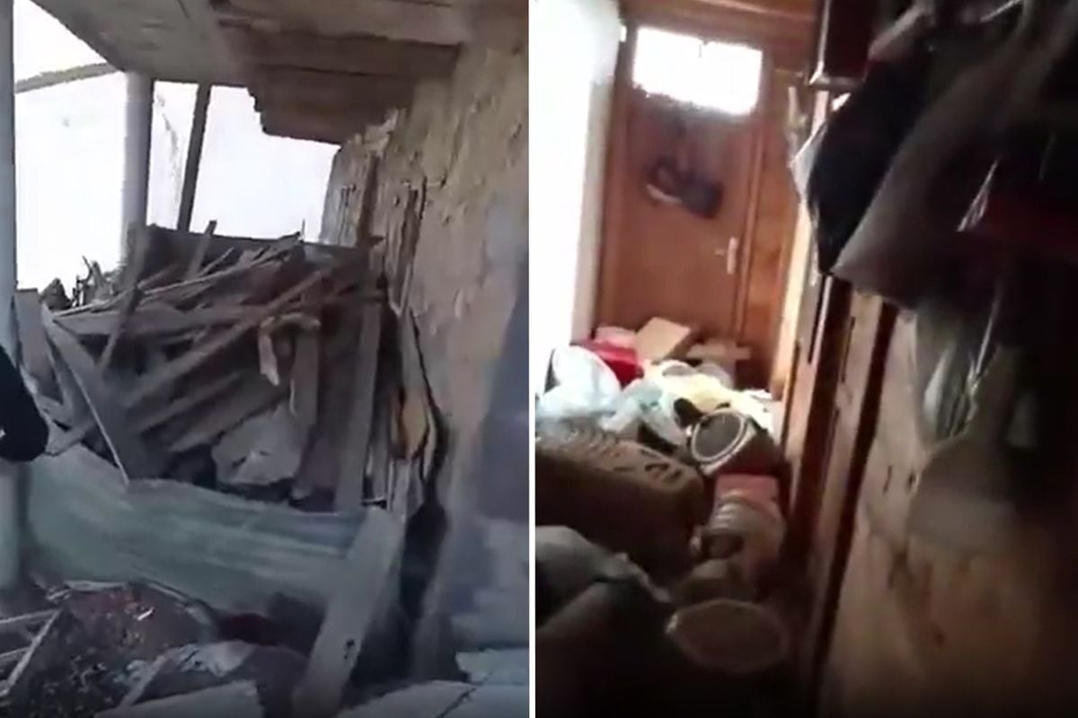 Anzer Yaylası'nda aç ayılar evleri harabeye çevirdi