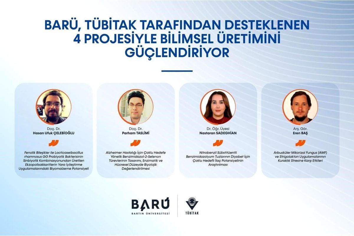 BARÜ, TÜBİTAK tarafından desteklenen 4 projesiyle bilimsel üretimini güçlendiriyor