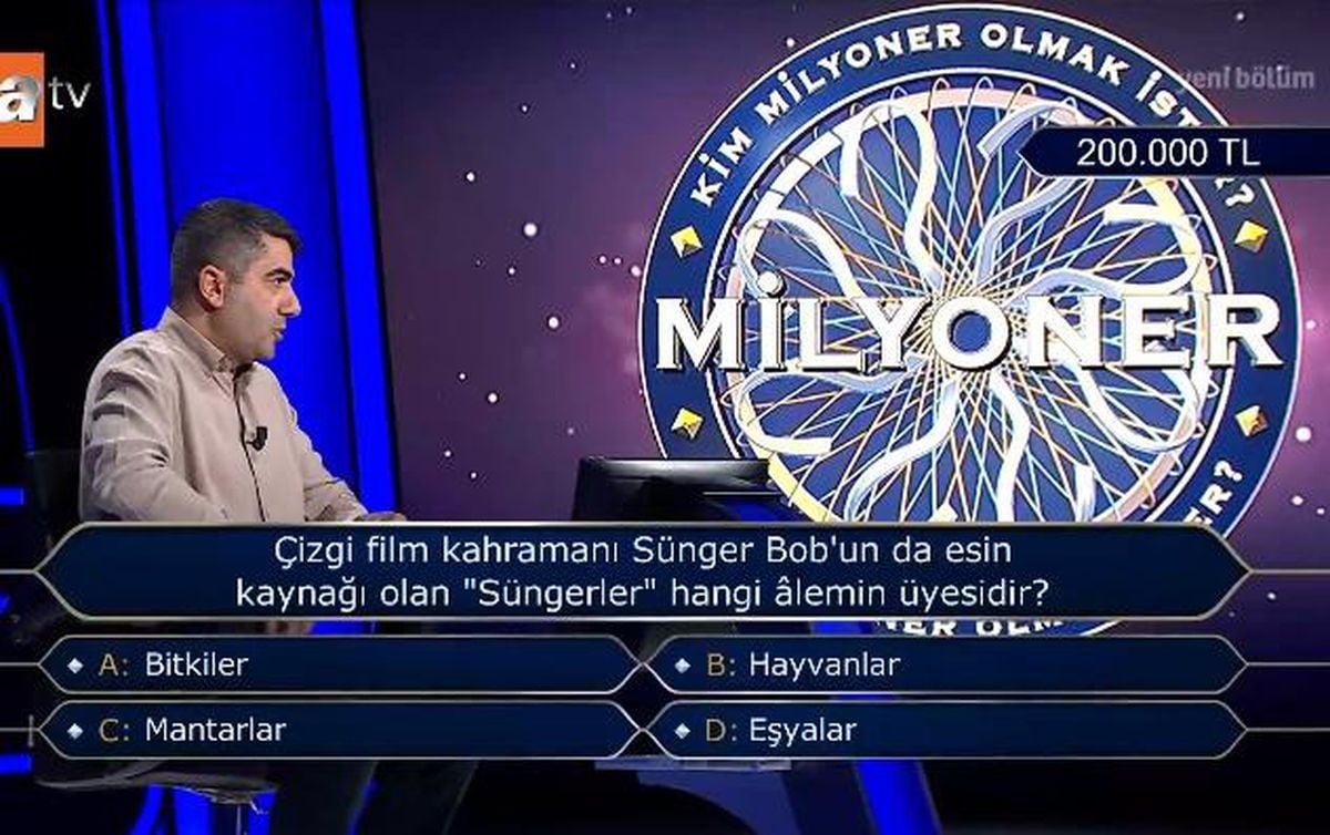 Çizgi film kahramanı Sünger Bob'un da esin kaynağı olan "Süngerler" hangi âlemin üyesidir?