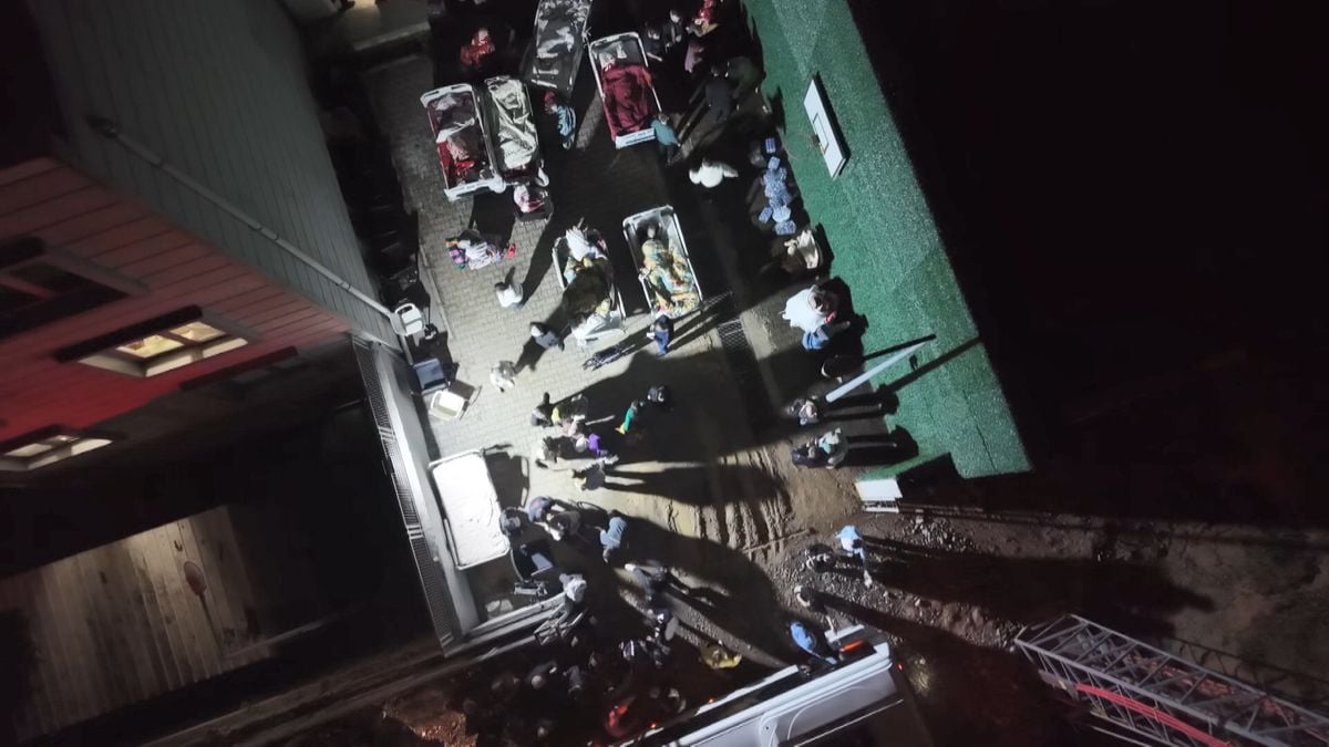 Düzce'de huzurevinde yangın (2) / Dron görüntüleriyle