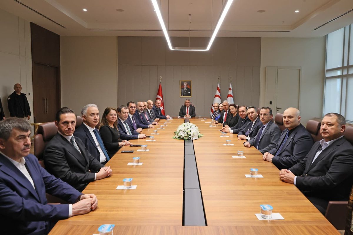 KKTC Cumhurbaşkanı Erhürman, RTÜK Başkanı Daniş ve beraberindeki heyeti kabul etti