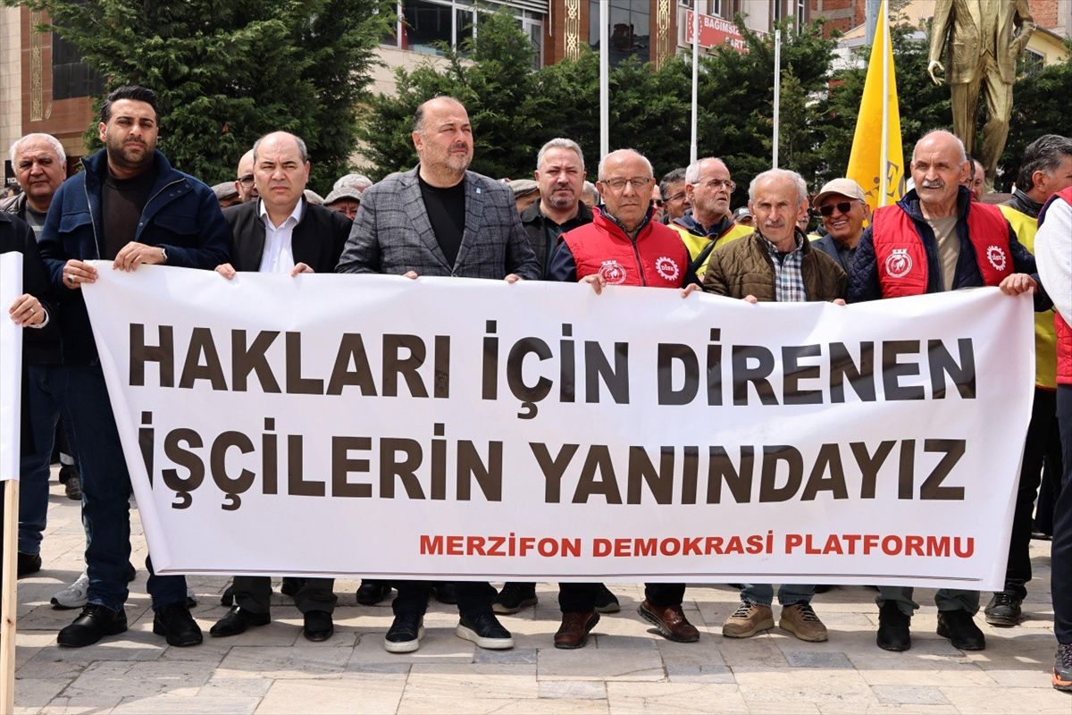 Merzifon'da 1 Mayıs Emek ve Dayanışma Günü kutlandı