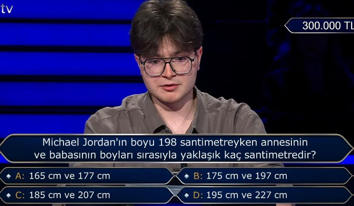 Michael Jordan annesinin babasını boyu kaç cm, Michael Jordan'ın boyu 198 santimetreyken annesinin ve babasının boyları sırasıyla yaklaşık kaç cm’dir?