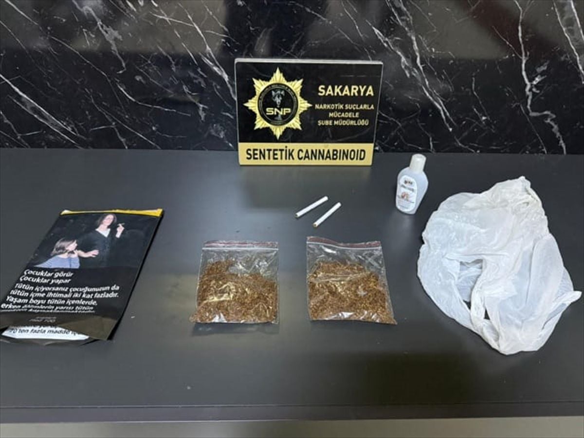 Sakarya'da uyuşturucu ticareti yaptığı iddia edilen zanlı tutuklandı