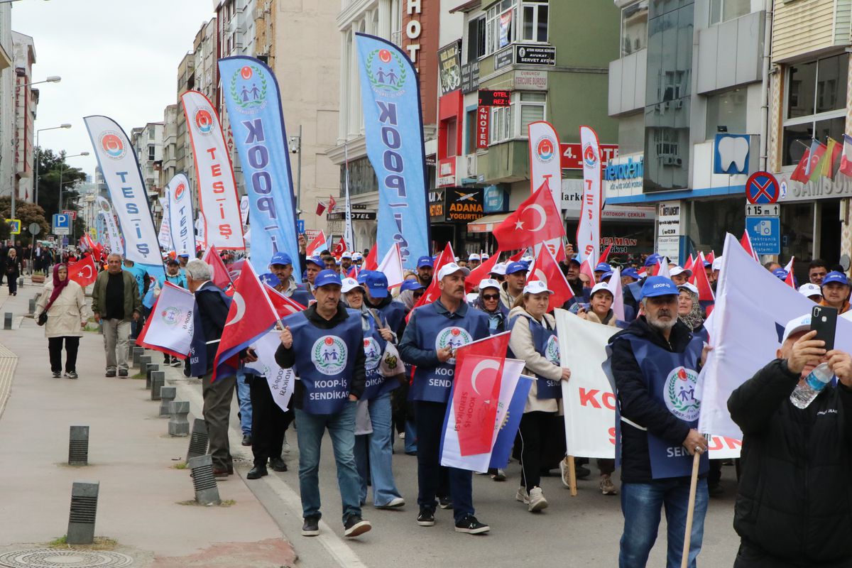 Samsun'da 1 Mayıs Emek ve Dayanışma Günü kutlamaları