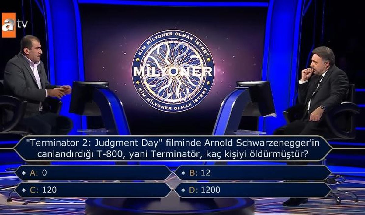 "Terminator 2: Judgment Day" filminde Arnold Schwarzenegger'in canlandırdığı T-800, yani Terminatör, kaç kişiyi öldürmüştür?