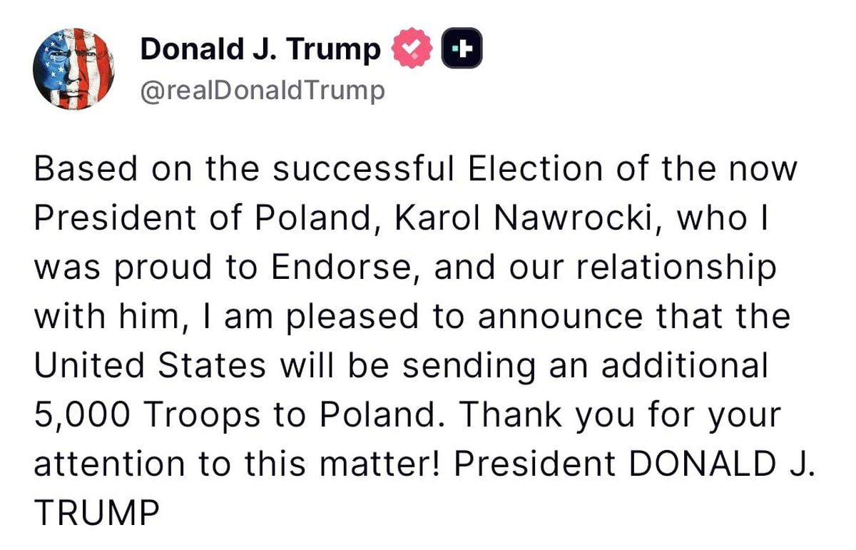Trump: "Polonya'ya 5 bin ek asker göndereceğiz"