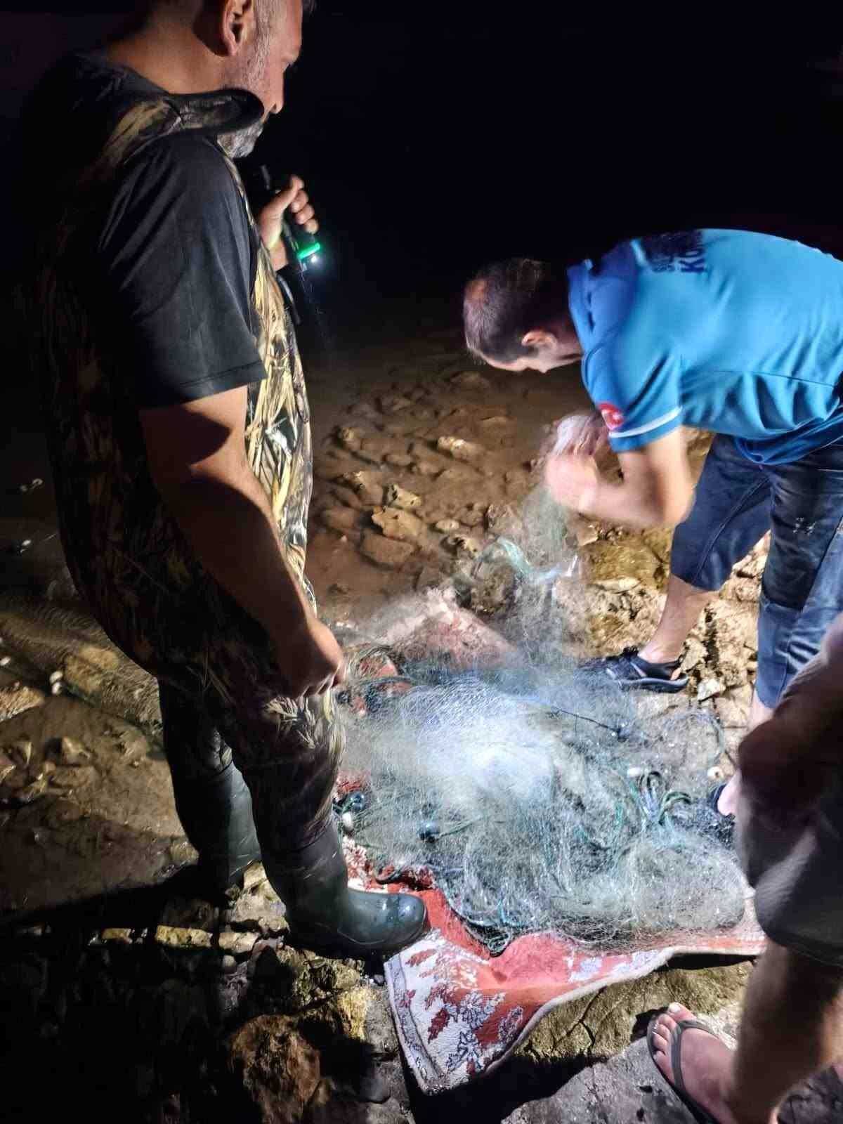 Didim'de sahipsiz balık ağlarına el konuldu