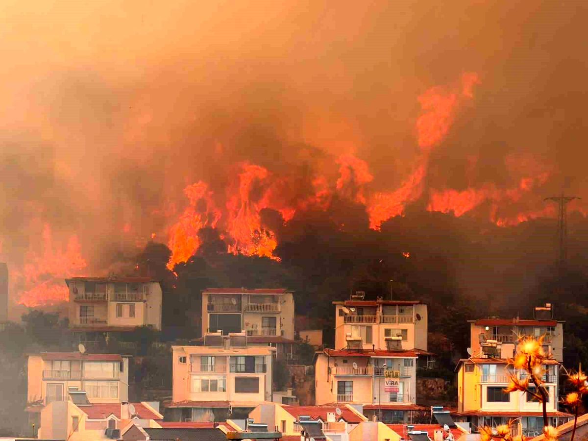 İzmir'de makilik alandaki yangın büyük ölçüde kontrol altına alındı