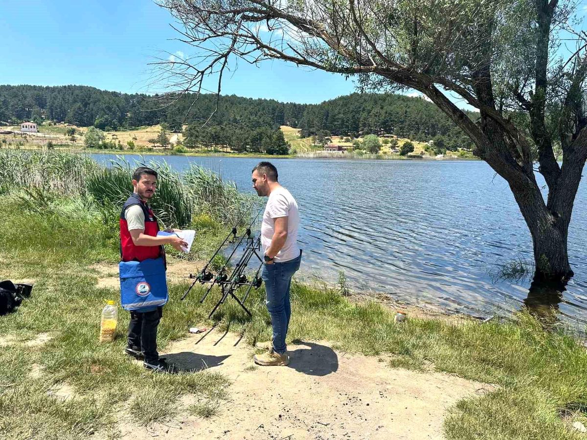 Simav'da amatör balıkçılık denetimleri devam ediyor