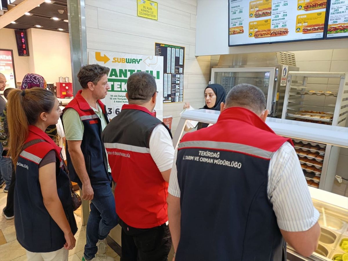 Tekirdağ'da toplu tüketim işletmelerinde "şeffaf menü" denetimi yapıldı