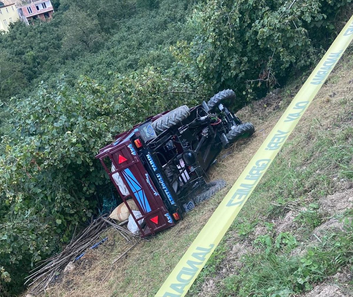 Ordu'da Tarım Aracı Devrildi: 1 Ölü