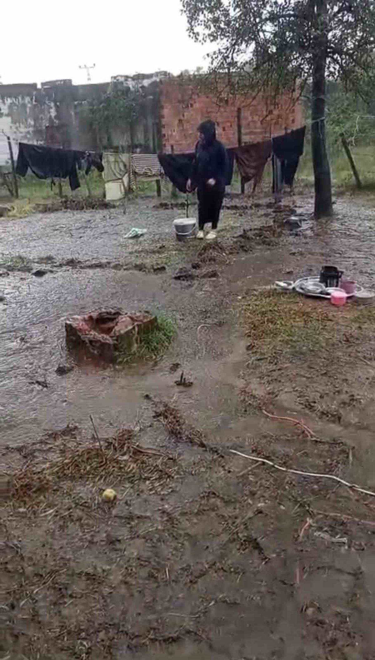 Fındık İşçilerinin Çadırlarını Sel Vurdu