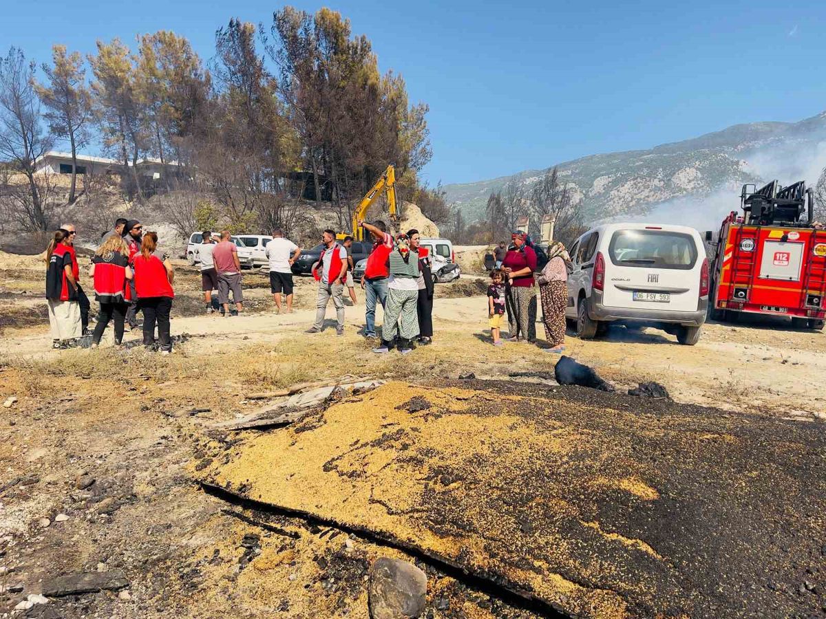 Seydikemer'de yangından etkilenen üreticilere ziyaret