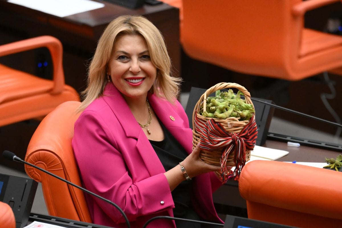 Vekilden fındık sepetiyle TBMM'de üretici isyanı