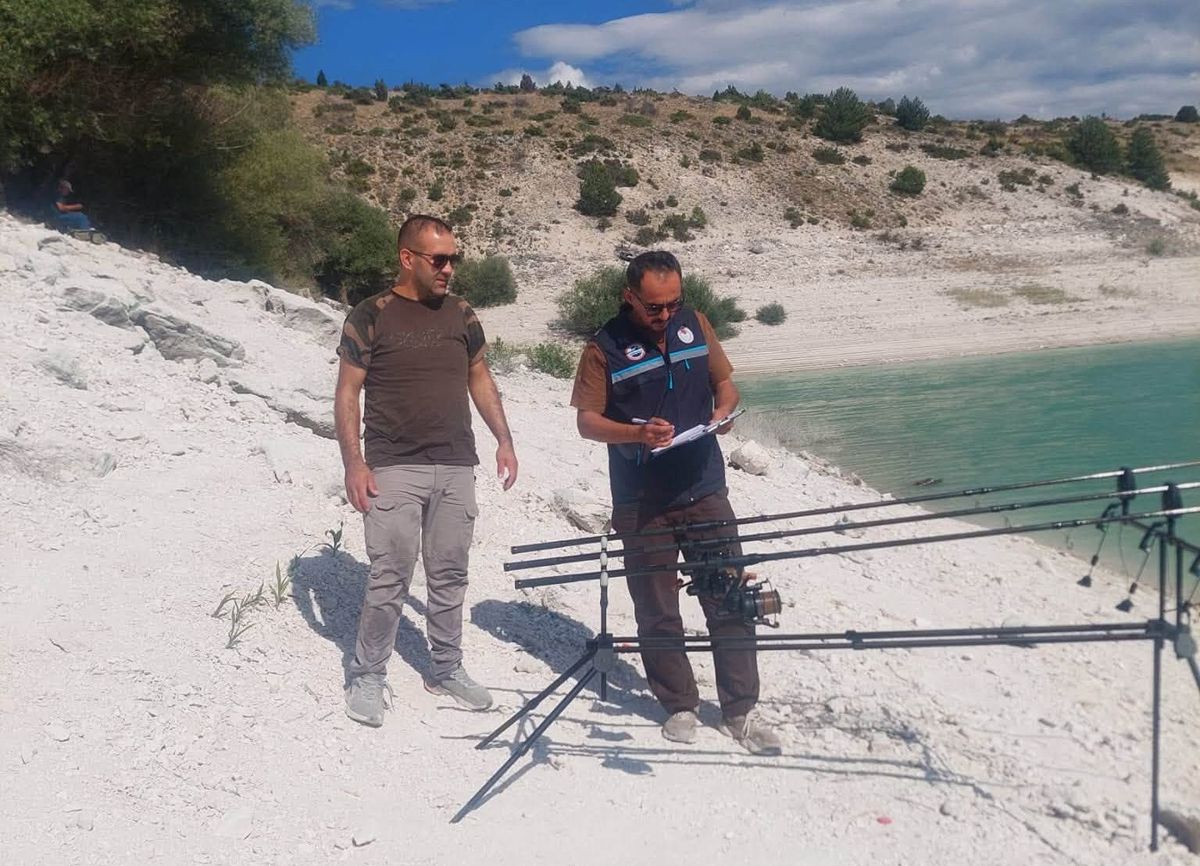 Çavdarhisar Barajı'nda Su Ürünleri ve Avcılık Denetimi