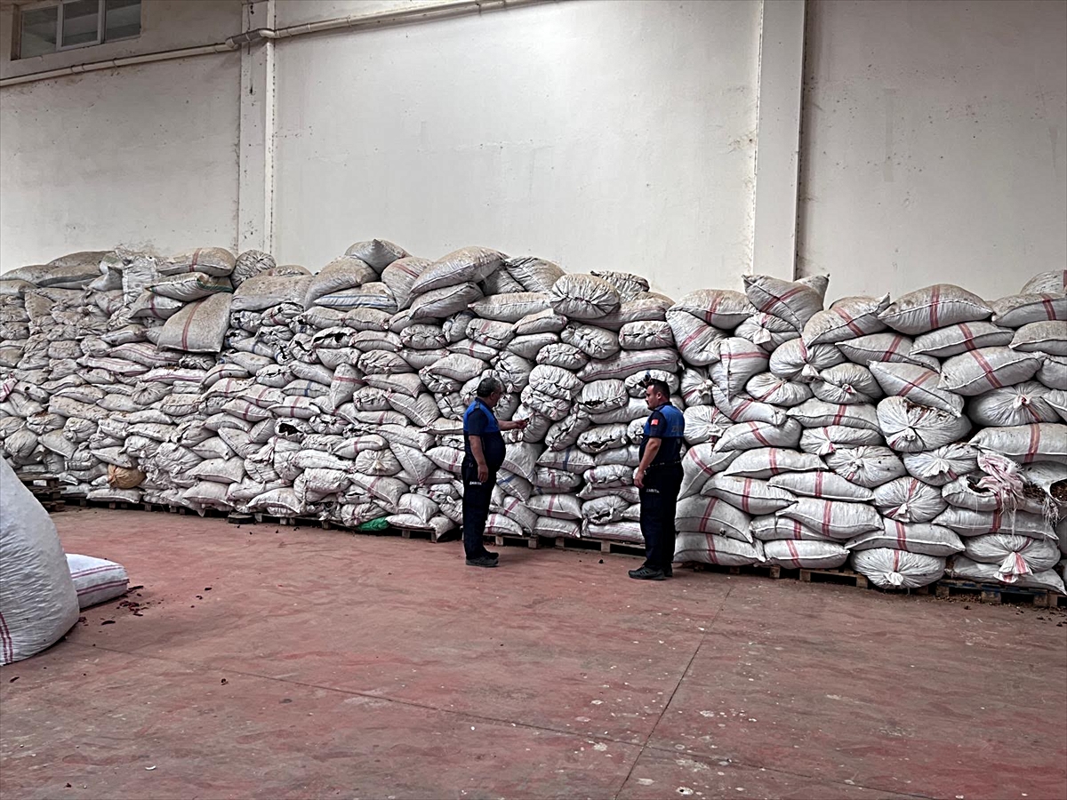 Gaziantep Nurdağı'nda 70 ton saplı biber çöpü ele geçirilip imha edildi