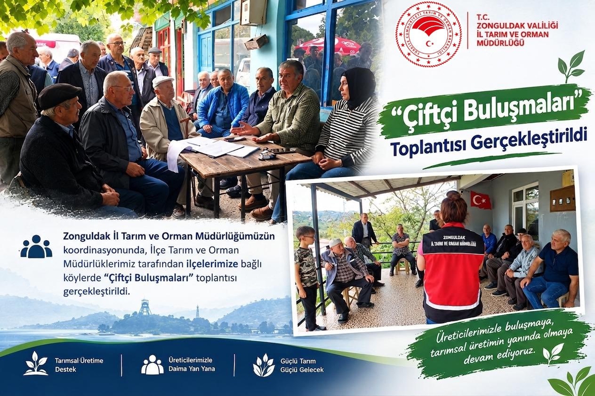 Zonguldak'ta çiftçi buluşmalarında 2027 ÇKS ve tarımsal destekler anlatıldı