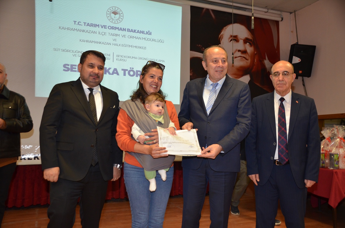 Kahramankazan'da tarım kursunu tamamlayan 37 kursiyere sertifika verildi